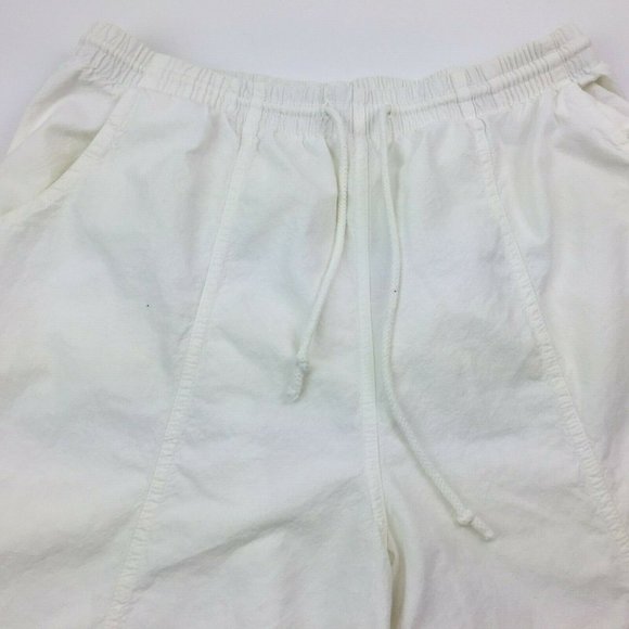 Erica Women's White Elastic Waist Shorts Stretch 100% Cotton Large - Picture 4 of 9